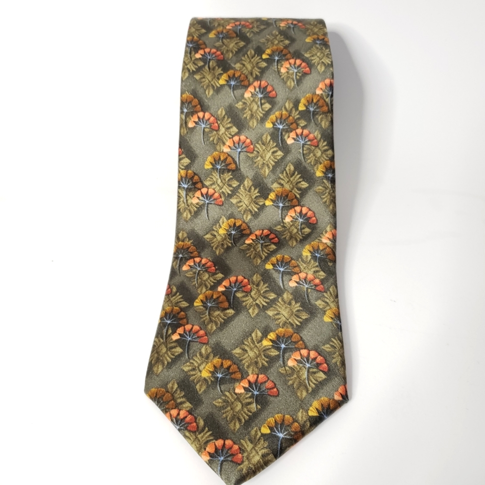 100% Silk Berend DeWitt Patterned Tie Handmade Italy